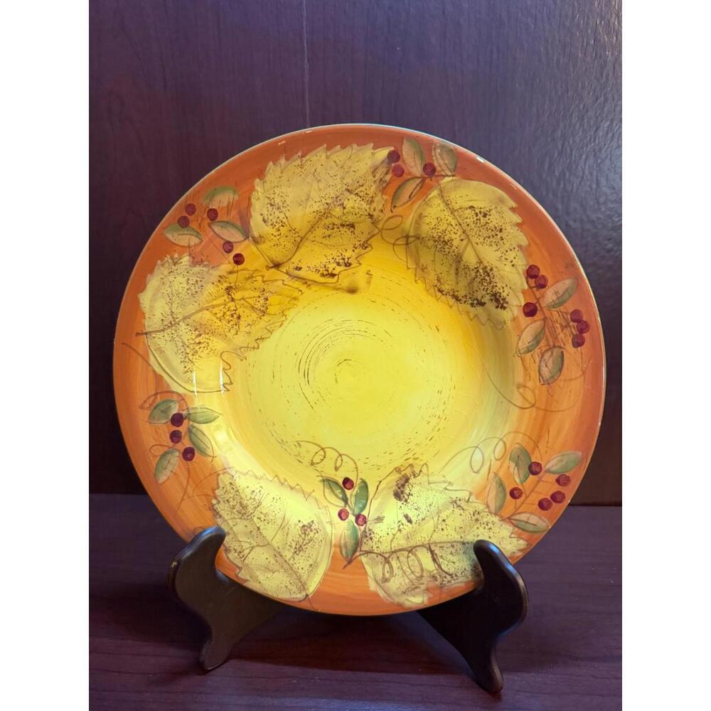 Laurie‎ Gates Fall Leaves 9" Plate